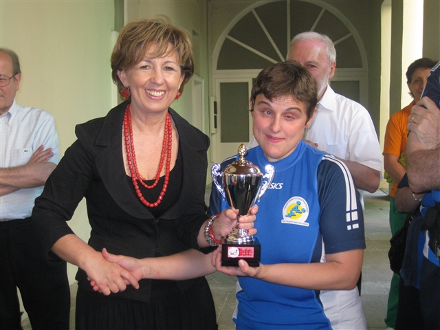 Monica De Fazio prima classificata al torneo di Lodi in ambito femminile.